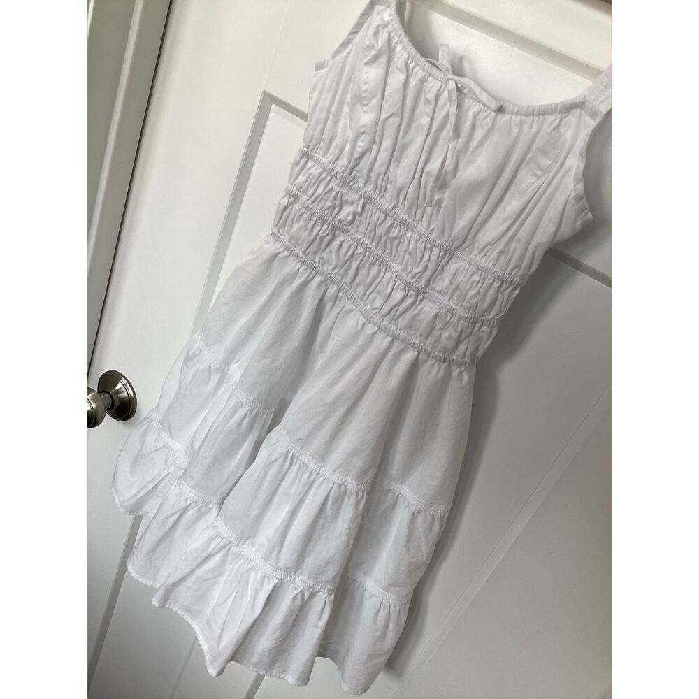 Aritzia Sunday Best Women's Martine Admiral Poplin Mini Dress Bohemian White 2XS - Picture 6 of 16